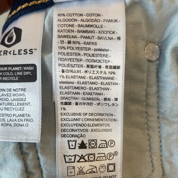 Levi 725 Women's High Rise Boot Cut Dark Blue Jeans Size 31 - Picture 7 of 7